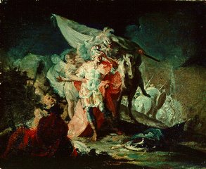 Anibal cruzando los Alpes, Goya 1770, col. part.