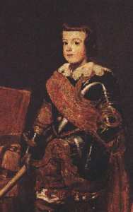 Baltasar Carlos, hijo de Felipe IV e Isabel de Borbón, su temprana muerte le malogró como  rey de España.
