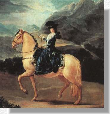 María Teresa de Vallabriga a caballo, Goya 1783, Uffizi