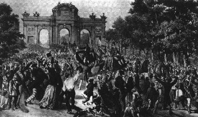 Entrada triunfal de Espartero en Madrid el 29 de julio de 1854